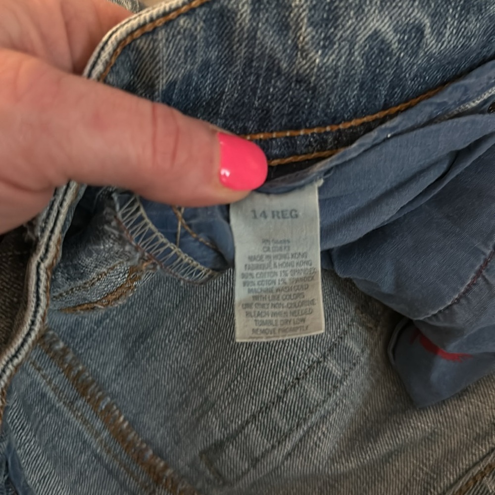Jeans- AMERICAN EAGLE  SZ 14 - Picture 5 of 6